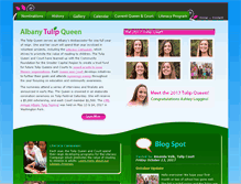 Tablet Screenshot of albanytulipqueen.com